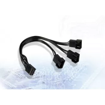 Inter-Tech AC PWM-Y-3 PWM-Y kábel három ventilátorhoz, 4-pin, 15 cm 88885652