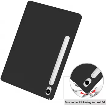 MRDISC Flip Cover Samsung Galaxy Tab S10+ 5G táblagéphez, fekete TPU MG-FLIPSGTSGB9SW