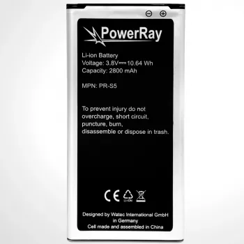 PowerRay akkumulátor PR-S5 Samsung Galaxy S5-höz, 2800 mAh, ömlesztett (PR-S5)