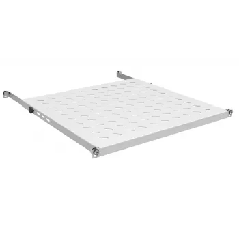 IT-BUDGET 19 inch fix rack polc 0,5U 450mm mély 80kg világosszürke 12WZ82648003450011