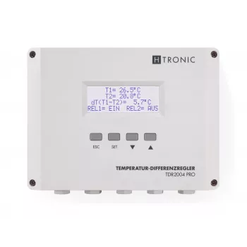 H-Tronic TDR 2004 PRO hőmérséklet-különbség szabályzó, -99 és +850 °C között 1114770