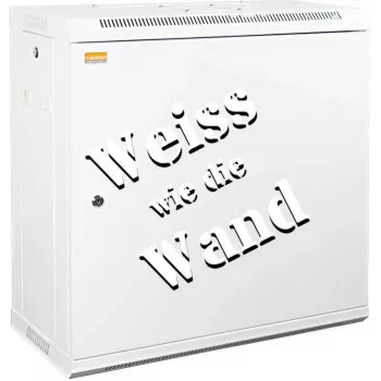 IT-BUDGET 19 inch fali hálózati szekrény SWA - 12U - 600x300 mm - acélajtó - levehető oldallapok - tartozékkészlet - tisztafehér (90ITB19WS1263MW)