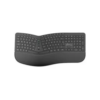 MediaRange ergonomikus vezeték nélküli multimédia billentyűzet QWERTZ fekete MROS279
