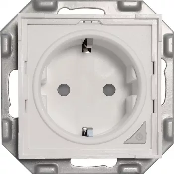 PowerRay WiFi okos konnektor PR-SSO-01, keret nélküli fehér, 16A, app- és hangvezérlés, Type F