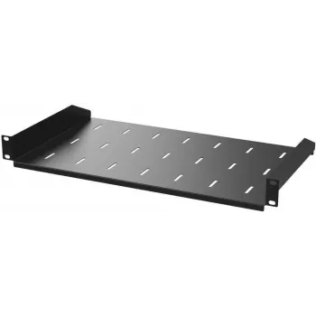 IT-BUDGET 19 inch fix rack polc 1U 200 mm mély 25 kg fekete 90ITB19FB200S