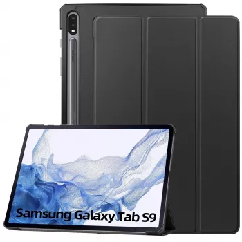 MRDISC flip tok Samsung Galaxy Tab S9 5G készülékhez – fekete TPU (MG-FlipSGTABS95GSW)