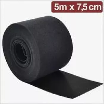 Quadrios 24CA311 tépőzáras kábelkötegelő tekercs 5 m x 7,5 cm fekete