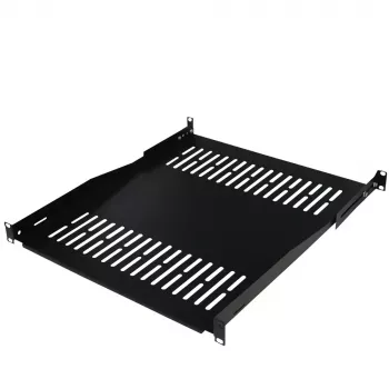 IT-BUDGET 19 inch rack polc / eszköztartó - 80 kg teherbírás - 550 mm mélység - mélységben állítható rögzítés - fekete (90ITB19FBX550S)