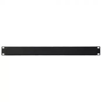 IT-BUDGET 19 inch rack vakpanel 1U - acéllemez, fekete porszórt (90ITBBP1HEMS)
