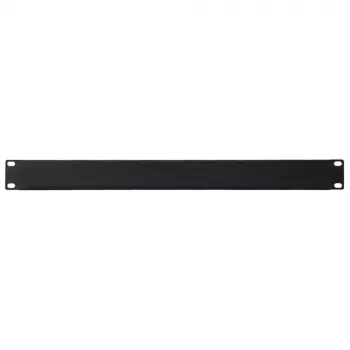 IT-BUDGET 19 inch rack vakpanel 1U - acéllemez, fekete porszórt (90ITBBP1HEMS)