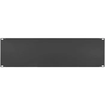 IT-BUDGET 19 inch vakpanel / rack fedél - 3U - robusztus fém változat - fekete (90ITBBP3HES)