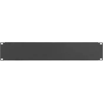 IT-BUDGET 19 inch vakpanel / rack előlap - 2U - stabil fém kivitel - fekete (90ITBBP2HES)