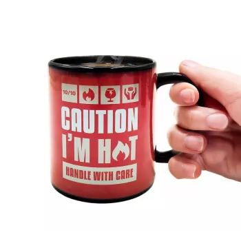 Mad Monkey Caution I am Hot színváltó bögre 2000152