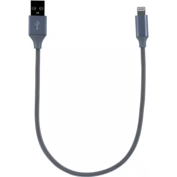 CYOO Lightning töltő- és adatkábel 30cm ezüst