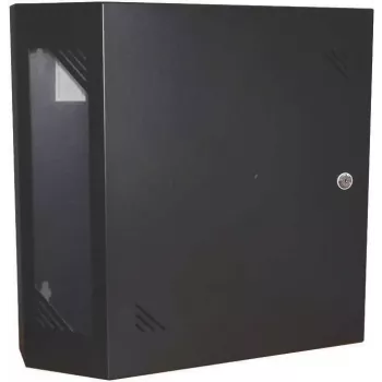 IT-BUDGET 19 inch fali hálózati szekrény - helytakarékos vertikális 19 inch szerelés - 3U+2U - fekete (90ITBV19WS3S)