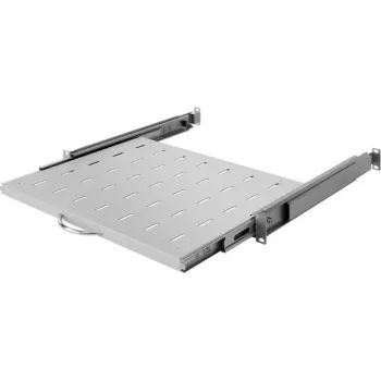 IT-BUDGET 19 inch kihúzható polc, teljes kihúzás, 30 kg teherbírás, 350 mm mélység, világosszürke (90ITBAFB350G)