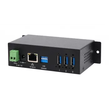 EXSYS EX-6005HMVS Gigabit USB 3.2 Gen 1 eszközszerver, 3 portos, 15KV ESD