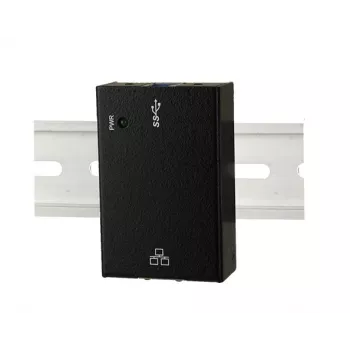 EXSYS EX-1321-WT USB 3.2 Gen1 - Gigabit Ethernet adapter DIN-sín készlettel, fémház