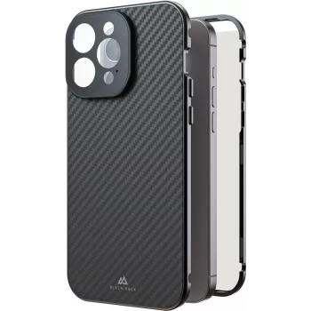Black Rock Cover 360° Glass tok Apple iPhone 16 Pro Max készülékhez, valódi karbon (00228101)