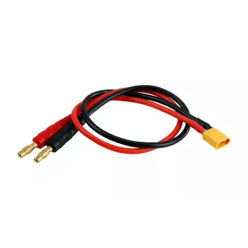 Amewi töltőkábel 4 mm banándugó XT30 dugóra, 30 cm 28230
