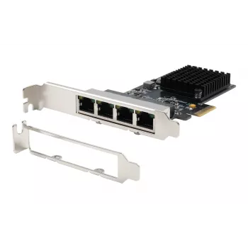 EXSYS EX-6083 PCIe x4 Gigabit Ethernet 4 portos low-profile hálózati kártya