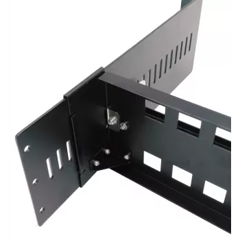 EXSYS DIN-sín rack felszerelőkészlet, 2U, 19 inch, 35mm DIN-sín, fekete EX-6090