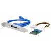 EXSYS EX-48010-3 Mini PCIe USB 3.2 Gen 1 kártya 2 csatlakozóval (NEC)