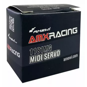 Amewi Micro szervó AMXRacing 1181MG Midi analóg szervó fém fogaskerékkel (28445)