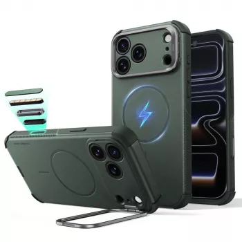ESR Cyber Tough Kickstand MagSafe tok iPhone 17 Pro Max / 18 Pro Max zöld