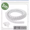 Quadrios 25CA743 bővíthető fonott cső, PET, fehér, 3 m, 10 mm max. köteg