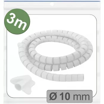 Quadrios 25CA743 bővíthető fonott cső, PET, fehér, 3 m, 10 mm max. köteg