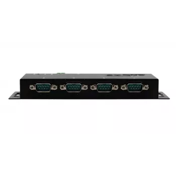 EXSYS EX-6164 4 portos RS-232 soros eszközszerver, Ethernet–soros, fém, 10/100 Mbps, virtuális COM