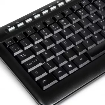 DSIT TB-602 Targus mini billentyűzet USB-val, USA/Nordic kiosztás, 19 inch szerverrackhez