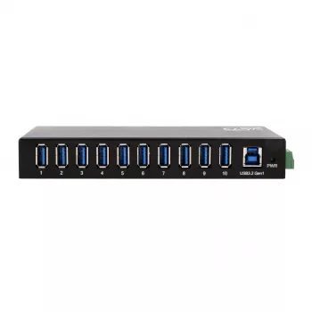EXSYS EX-11290HMS USB 3.2 Gen 1 10 portos hub 12V/5A tápegységgel