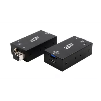 EXSYS EX-1448MM 2 portos USB 3.2 Gen1 hosszabbító multimódusú üvegszálas kábellel akár 300 m-ig