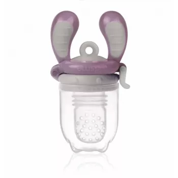 Kidsme Food Feeder Medium Plum – bébi gyümölcs- és zöldségrágóka, 4 hónapos kortól