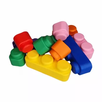 Gerardo's Toys GT3108 puha építőkocka-készlet, 10 darab, EVA hab, többszínű