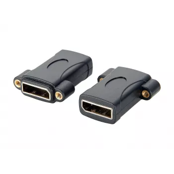 EXSYS EX-49304 panelbe szerelhető DisplayPort aljzat-aljzat adapter, csavarozható, 8K 60Hz