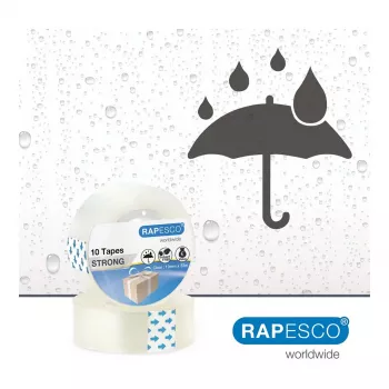 Rapesco 1807 átlátszó ragasztószalag 19mm x 33m, 10 tekercs