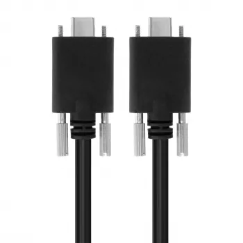 EXSYS USB 3.2 Gen 2x1 Type-C kábel recézett csavarokkal, 3,0m, fekete EX-K1592V-3.0