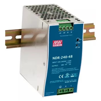 EXSYS Meanwell 240W DIN-sín tápegység 48V/5A - NDR-240-48 (EX-6976)