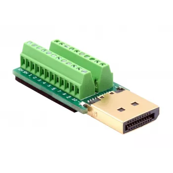 EXSYS EX-49052 DisplayPort dugó 20-pin csavaros sorkapocs adapter