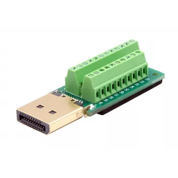 EXSYS EX-49052 DisplayPort dugó 20-pin csavaros sorkapocs adapter