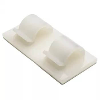 HellermannTyton RB8 csavarozható rögzítés kábelkötegelőhöz, fehér, poliamid, max. 8 mm köteg, 100 darabos csomag