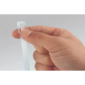HellermannTyton REL250-BK újrafelhasználható kábelkötöző, poliamid 6.6, fekete, 250 x 7,6 mm, 100 darab