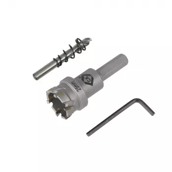 C.K T3218 TCT lyukfűrész központosító fúró rugóval, 3 darabos csomag, 6 mm HSS