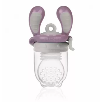 Kidsme Food Feeder Large szilárd étel etetőeszköz szilva 6 hónapos kortól