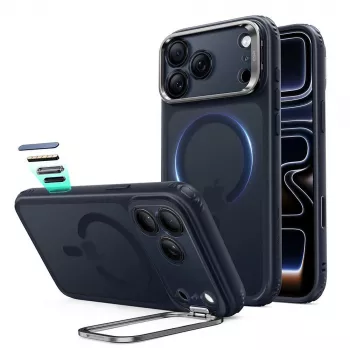 ESR Classic Hybrid Kickstand MagSafe tok iPhone 17 Pro / 18 Pro készülékhez – Frosted Blue