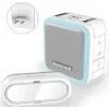 Honeywell DC515SP2L vezeték nélküli ajtócsengő dugós gonggal és nyomógombbal, 150 m hatótávolság, 6 dallam, fehér