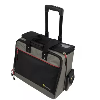 C.K Tools Magma technikus gurulós szerszámosláda kerekekkel, 50+ rekesz, teleszkópos fogantyú, fekete/piros (MA2652)